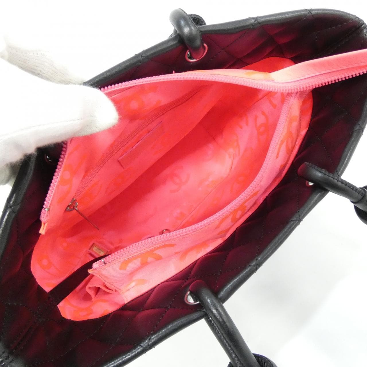 CHANEL Cambon 25167 Bag Patent Leather Black Patent Leather Rank A - Thumbnail 10