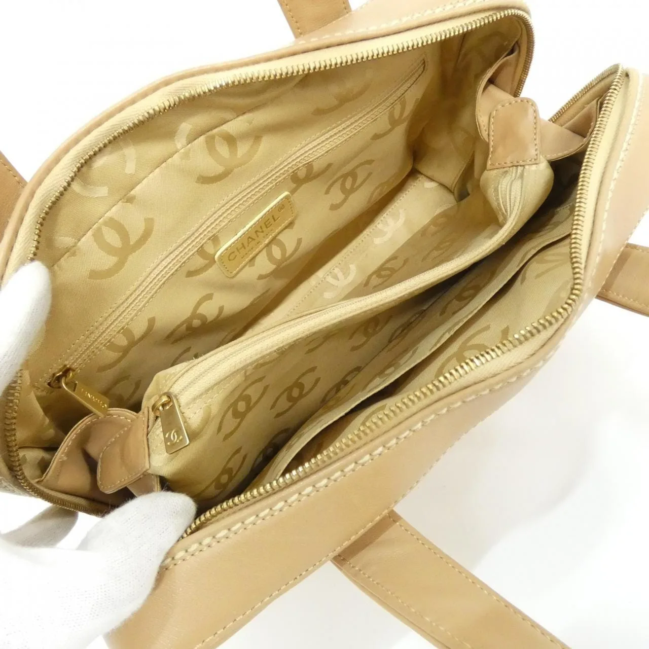 CHANEL 20667 Handbag White Rank A - Thumbnail 9