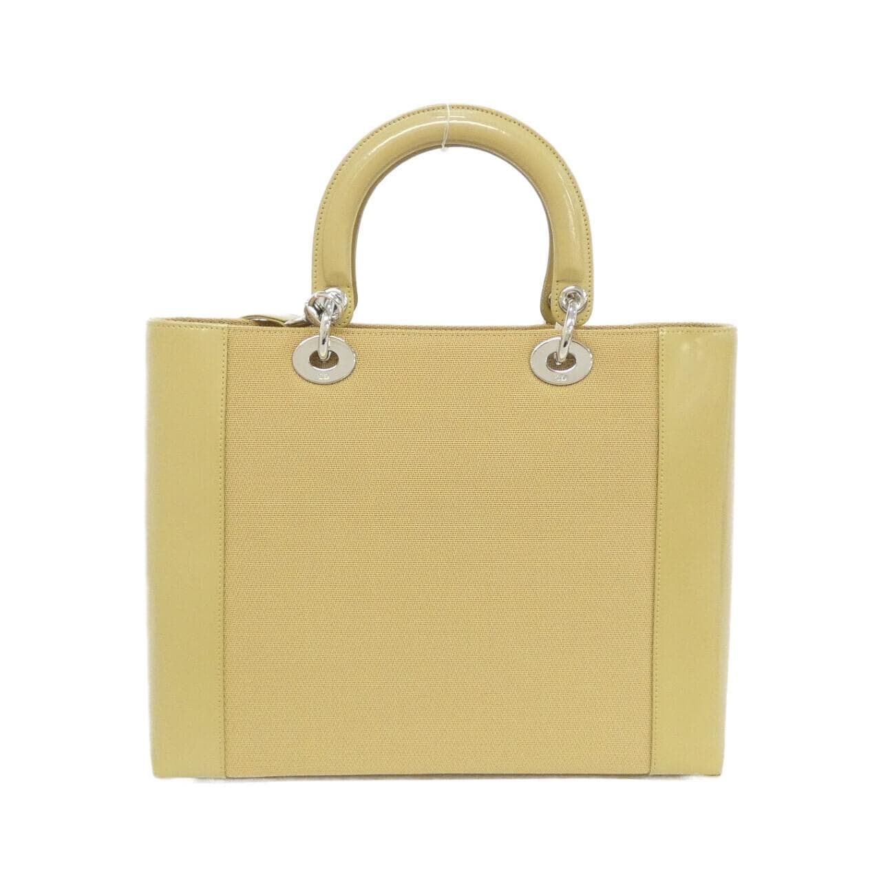 DIOR Lady Dior Bag Canvas 米色 帆布 中古品A - 縮圖 2