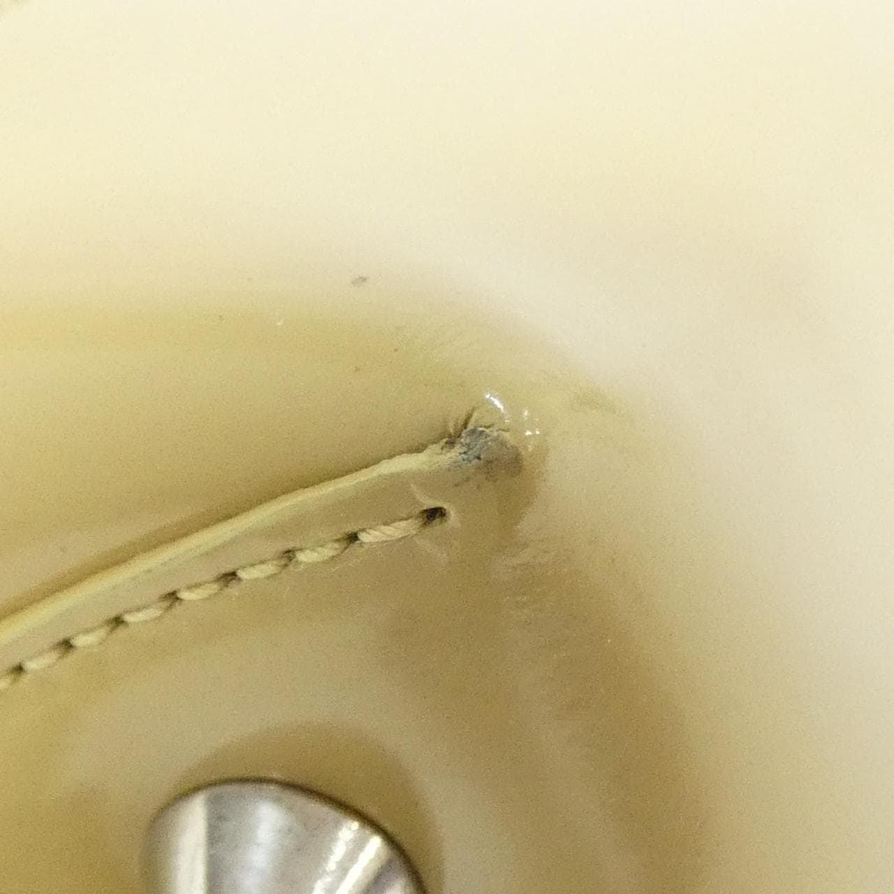 DIOR Lady Dior Bag Canvas 米色 帆布 中古品A - 縮圖 3