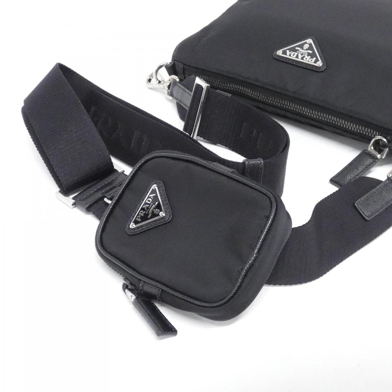 PRADA 2VH113 Shoulder Bag 黑色 中古品A - 縮圖 7