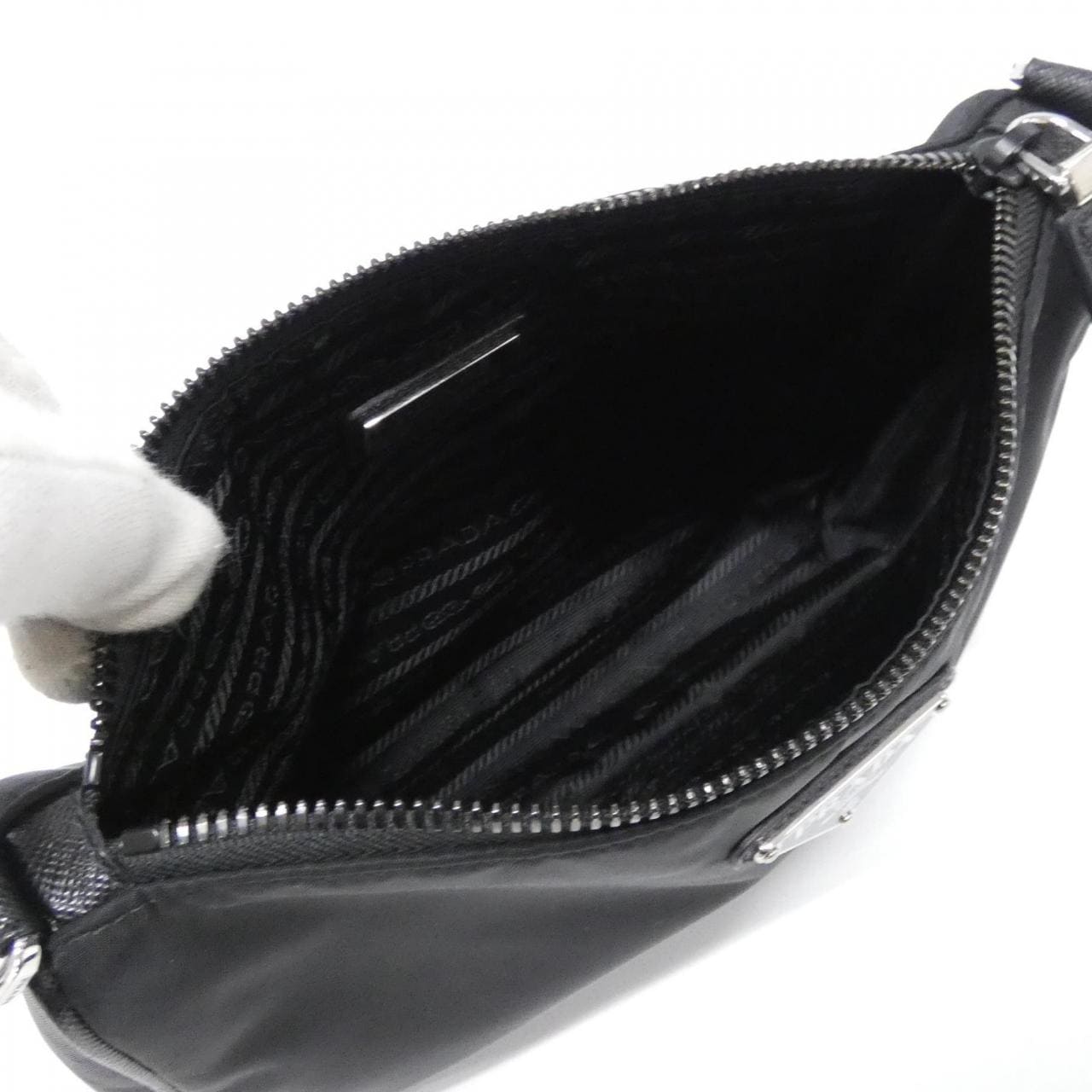 PRADA 2VH113 Shoulder Bag 黑色 中古品A - 縮圖 8