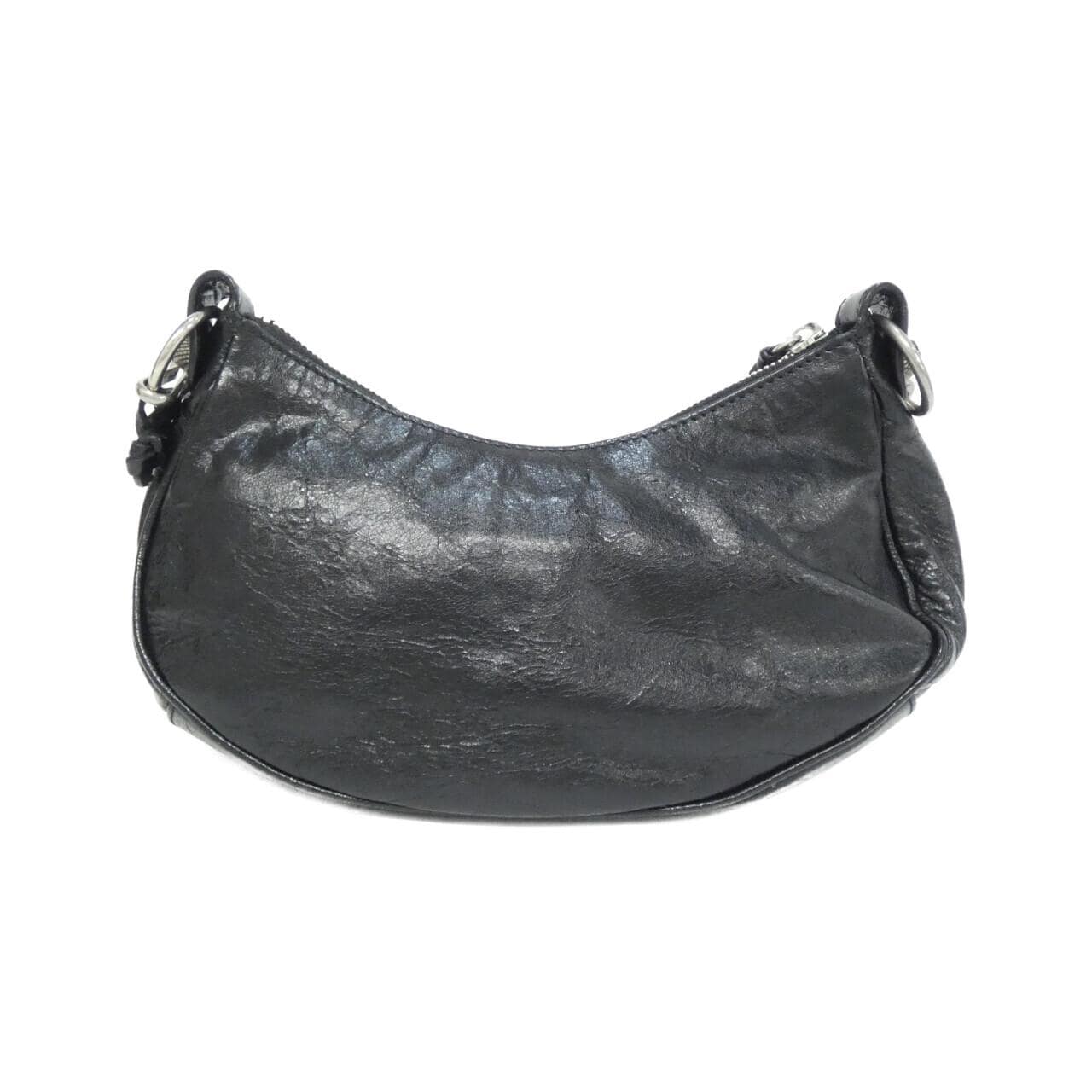 BALENCIAGA Le Cagole 712813 Shoulder Bag Lambskin 黑色 羊皮 中古品A - 縮圖 2