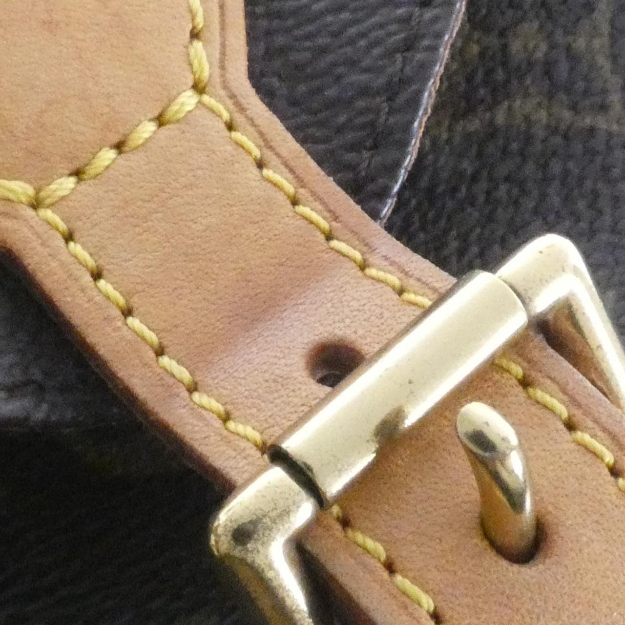 LOUIS VUITTON Montsouris M51136 Backpack Monogram 黑色 Monogram 中古品B - 縮圖 7