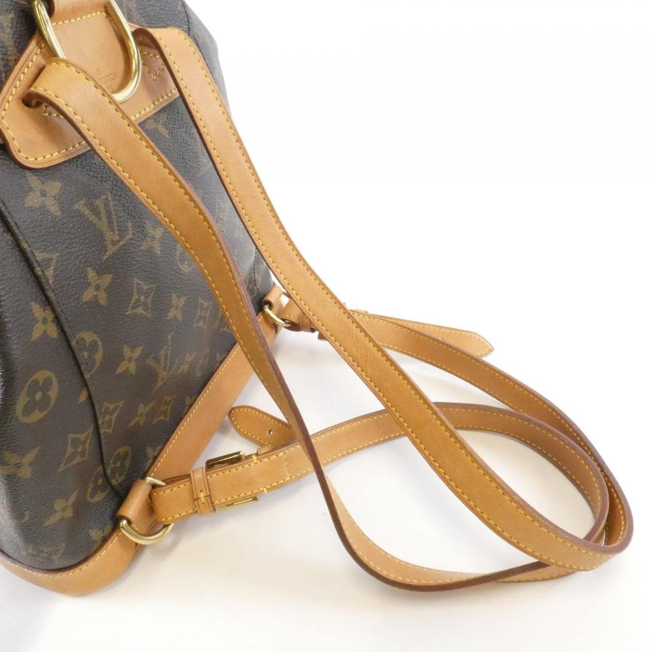 LOUIS VUITTON Montsouris M51136 Backpack Monogram 黑色 Monogram 中古品B - 縮圖 8