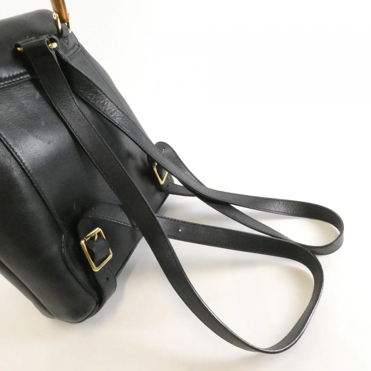 GUCCI 003 2265 Backpack Leather 黑色 皮革 中古品B - 縮圖 8