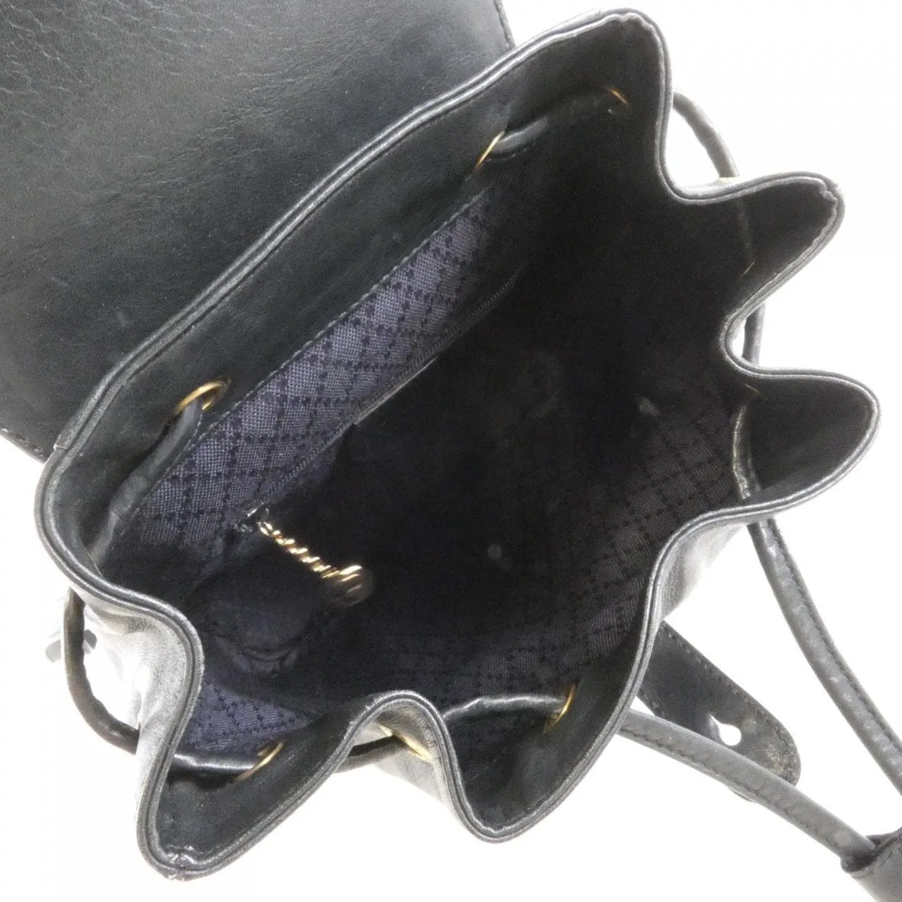 GUCCI 003 2265 Backpack Leather 黑色 皮革 中古品B - 縮圖 9