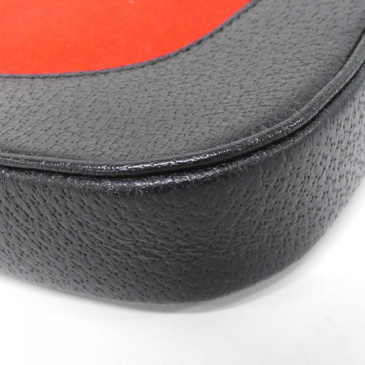 GUCCI 001 3306 Shoulder Bag Leather 黑色 皮革 中古品A - 縮圖 3