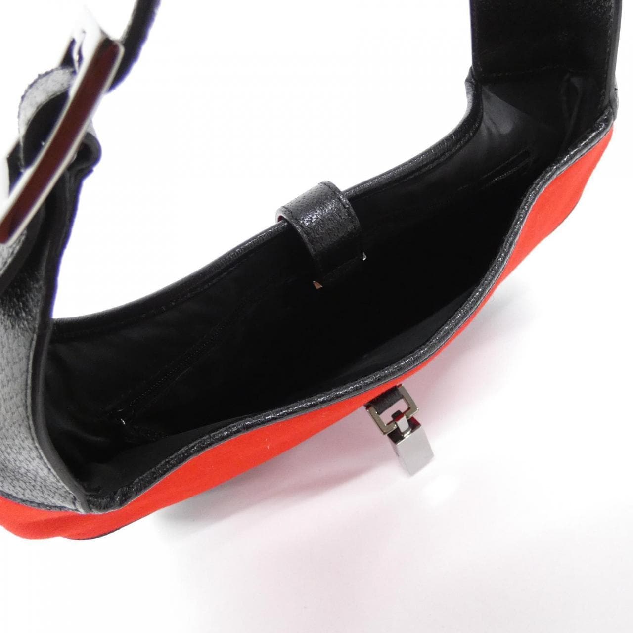 GUCCI 001 3306 Shoulder Bag Leather 黑色 皮革 中古品A - 縮圖 7