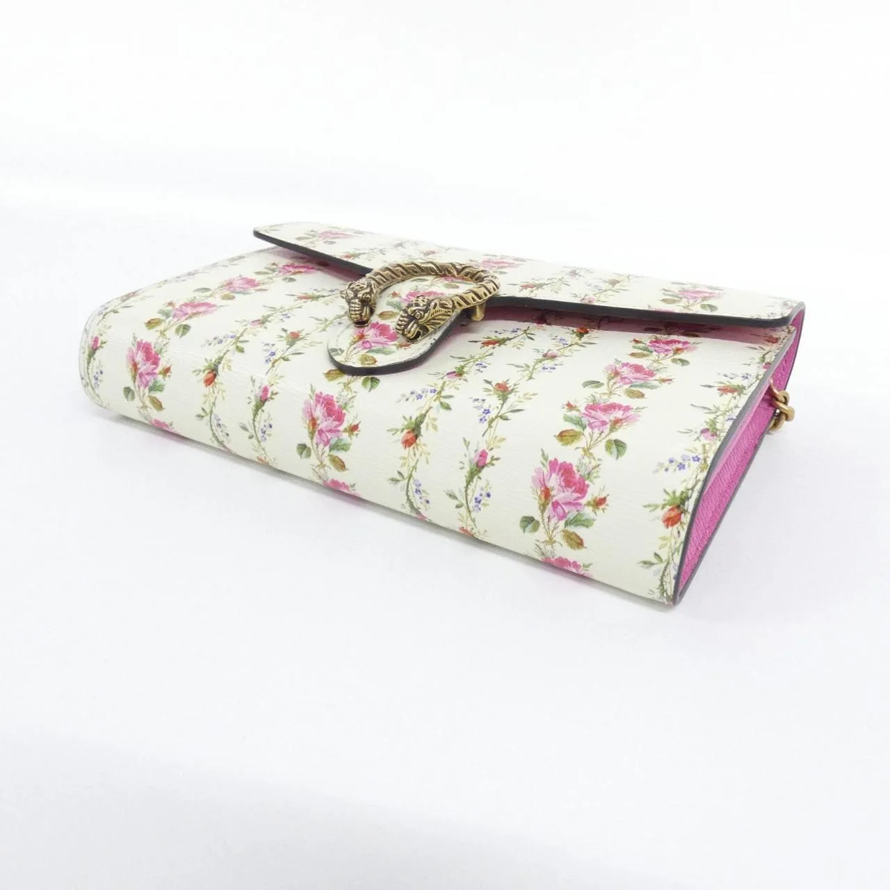 GUCCI Dionysus 401231 Wallet Leather 黑色 皮革 中古品A - 縮圖 3