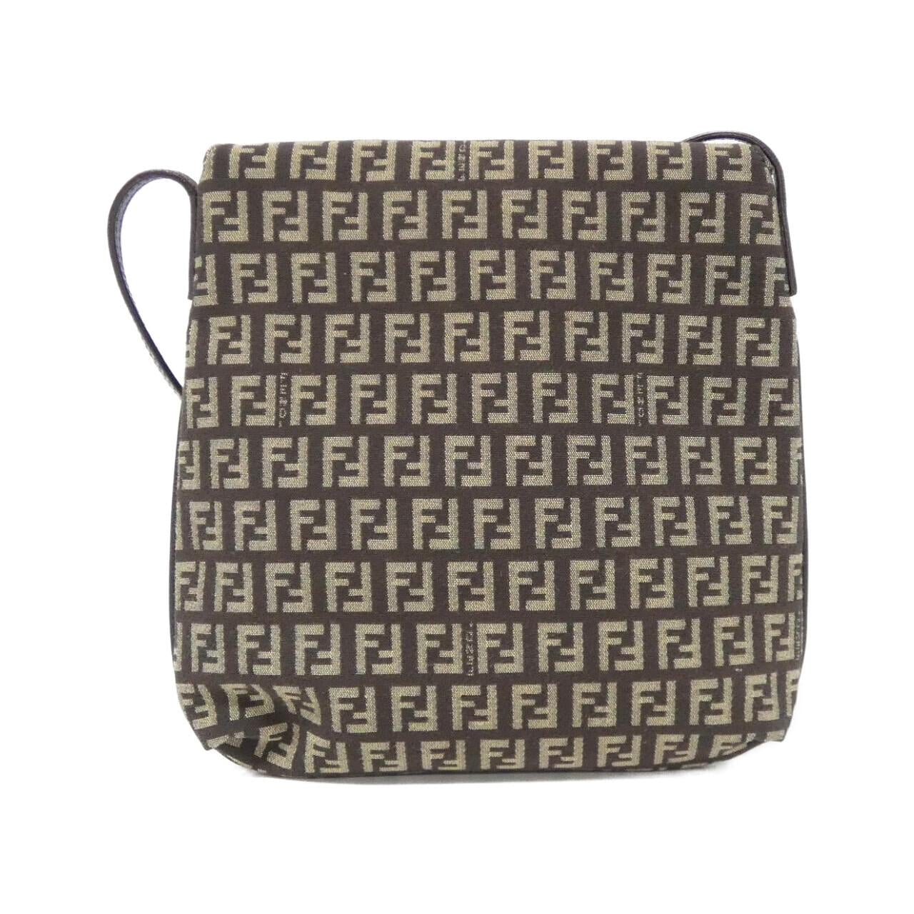 FENDI 8BT075 JQ4 Shoulder Bag Canvas Black Canvas - Thumbnail 2