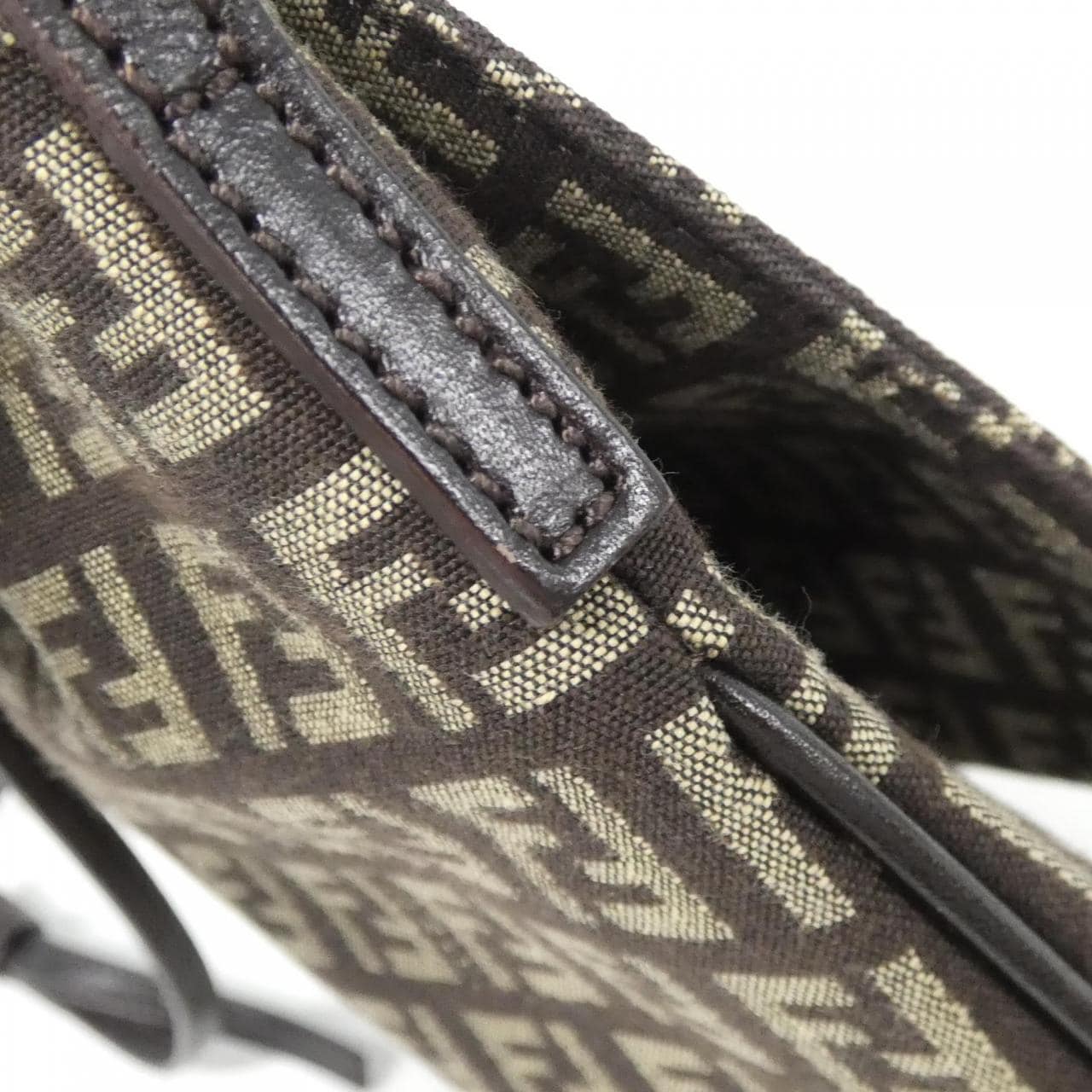 FENDI 8BT075 JQ4 Shoulder Bag Canvas Black Canvas - Thumbnail 4