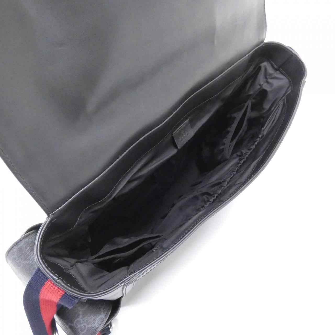 GUCCI 495909 K5RLN Shoulder Bag Canvas 黑色 帆布 中古品A - 縮圖 9