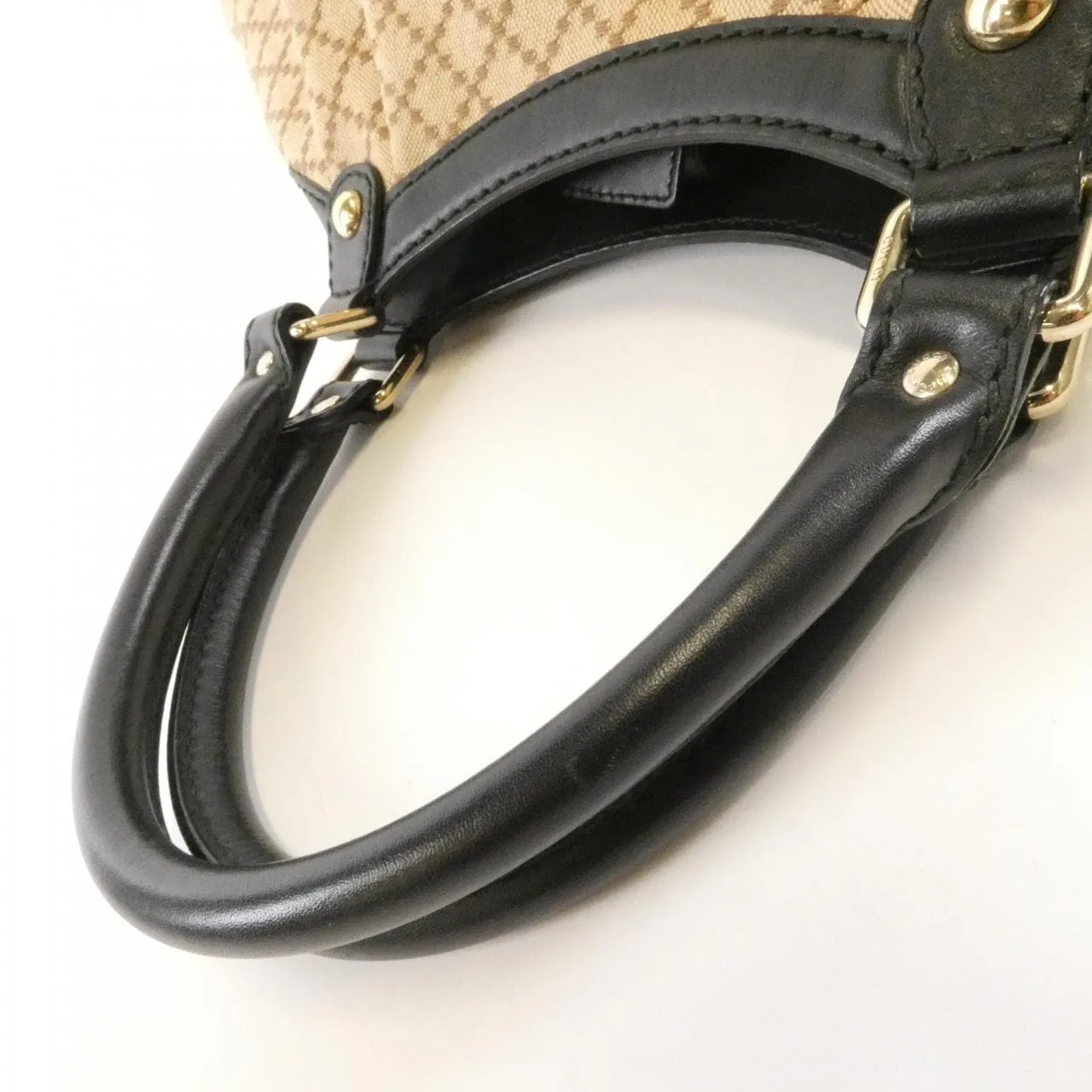 GUCCI 211944 KD01G Handbag Canvas Black Canvas Rank B - Thumbnail 5