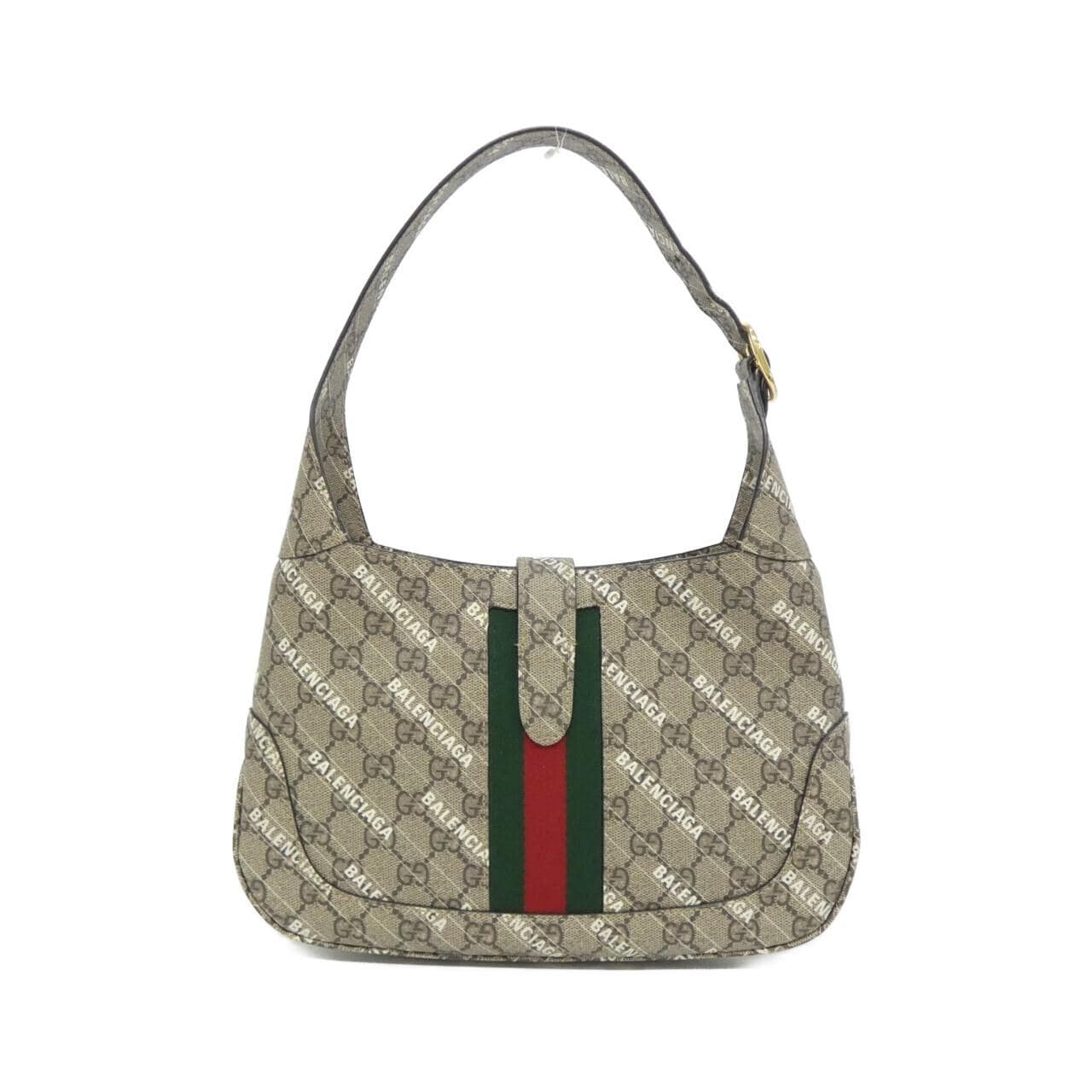 GUCCI Jackie 636706 ULZAG Shoulder Bag Canvas 黑色 帆布 中古品A - 縮圖 2