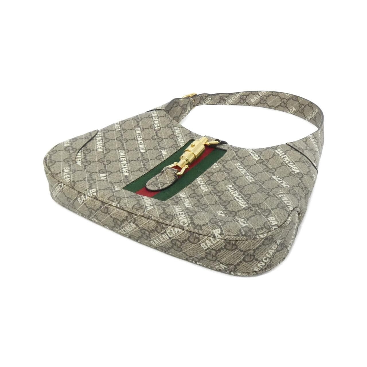 GUCCI Jackie 636706 ULZAG Shoulder Bag Canvas 黑色 帆布 中古品A - 縮圖 3