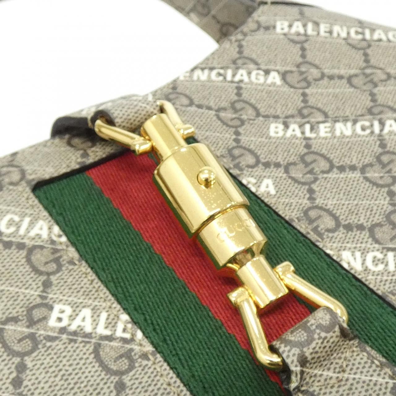 GUCCI Jackie 636706 ULZAG Shoulder Bag Canvas 黑色 帆布 中古品A - 縮圖 4