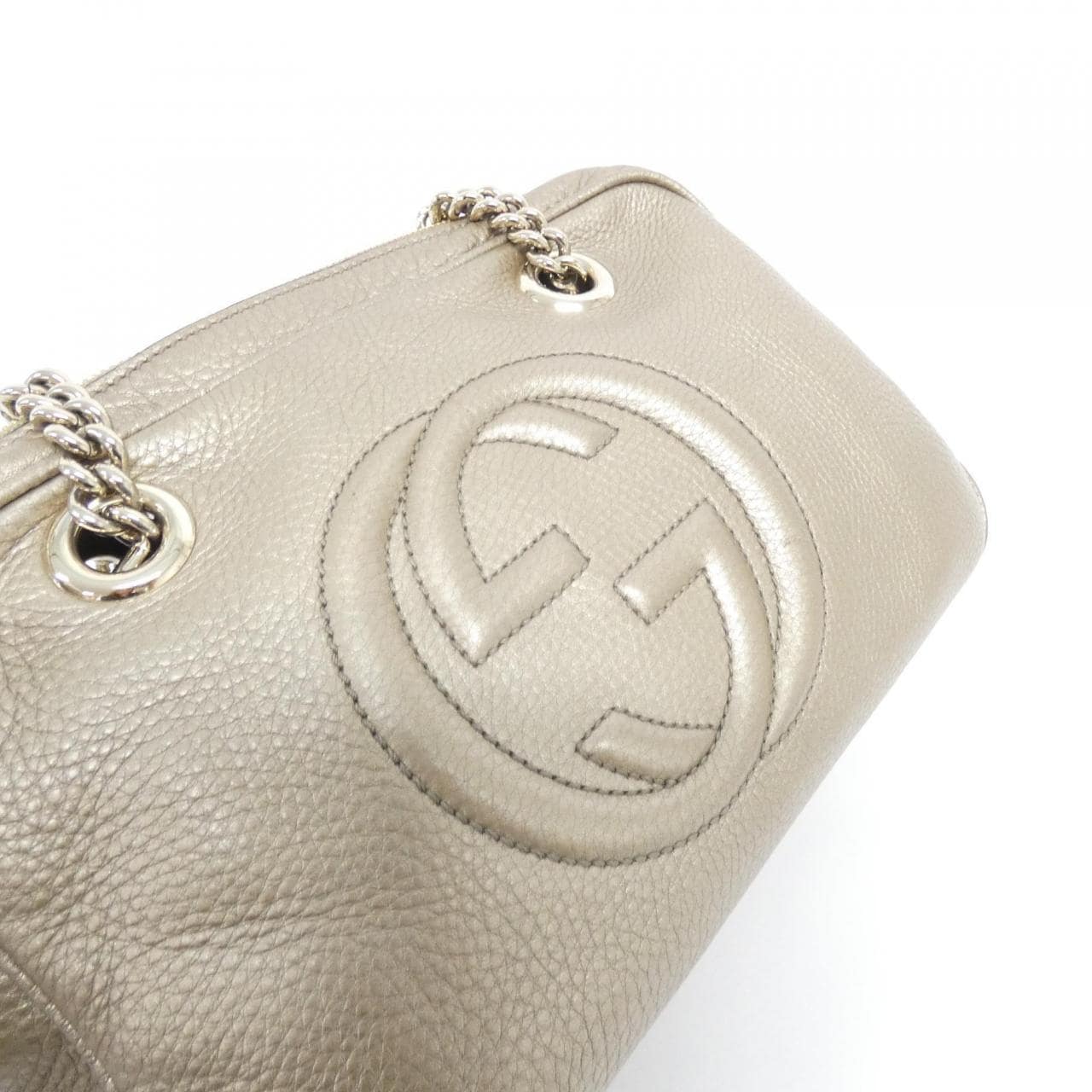 GUCCI 308983 AH90G Shoulder Bag Leather 黑色 皮革 - 縮圖 5