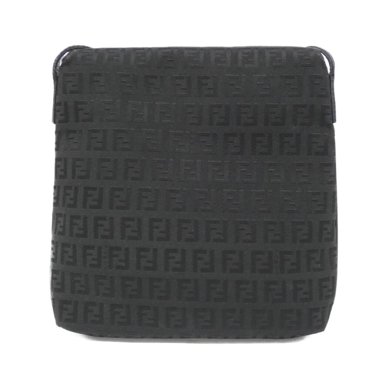 FENDI 8BT075 JQ5 Shoulder Bag Canvas Black Canvas - Thumbnail 2