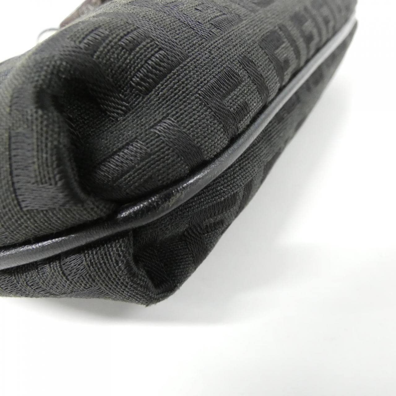 FENDI 8BT075 JQ5 Shoulder Bag Canvas Black Canvas - Thumbnail 3