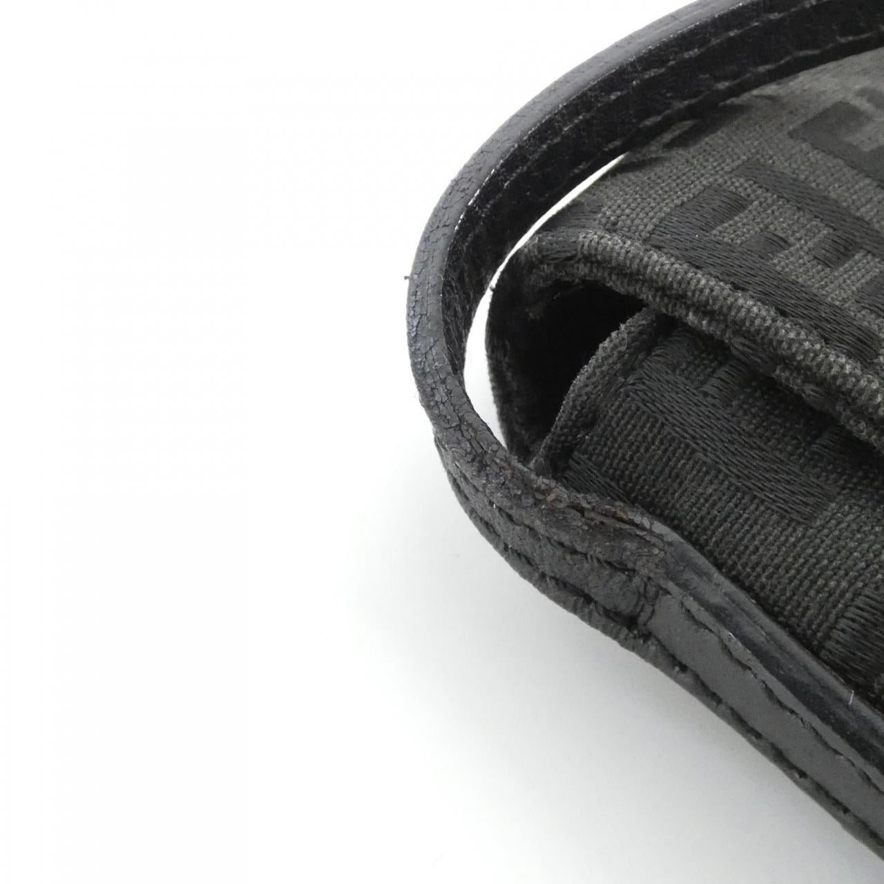 FENDI 8BT075 JQ5 Shoulder Bag Canvas Black Canvas - Thumbnail 6