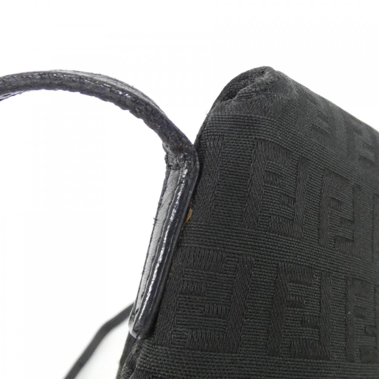 FENDI 8BT075 JQ5 Shoulder Bag Canvas Black Canvas - Thumbnail 7