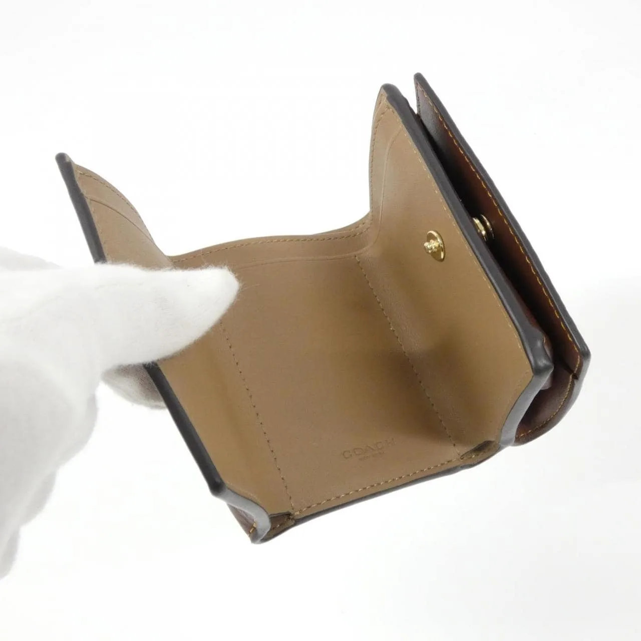 COACH CX164 Wallet Canvas 黑色 帆布 新品 - 縮圖 3