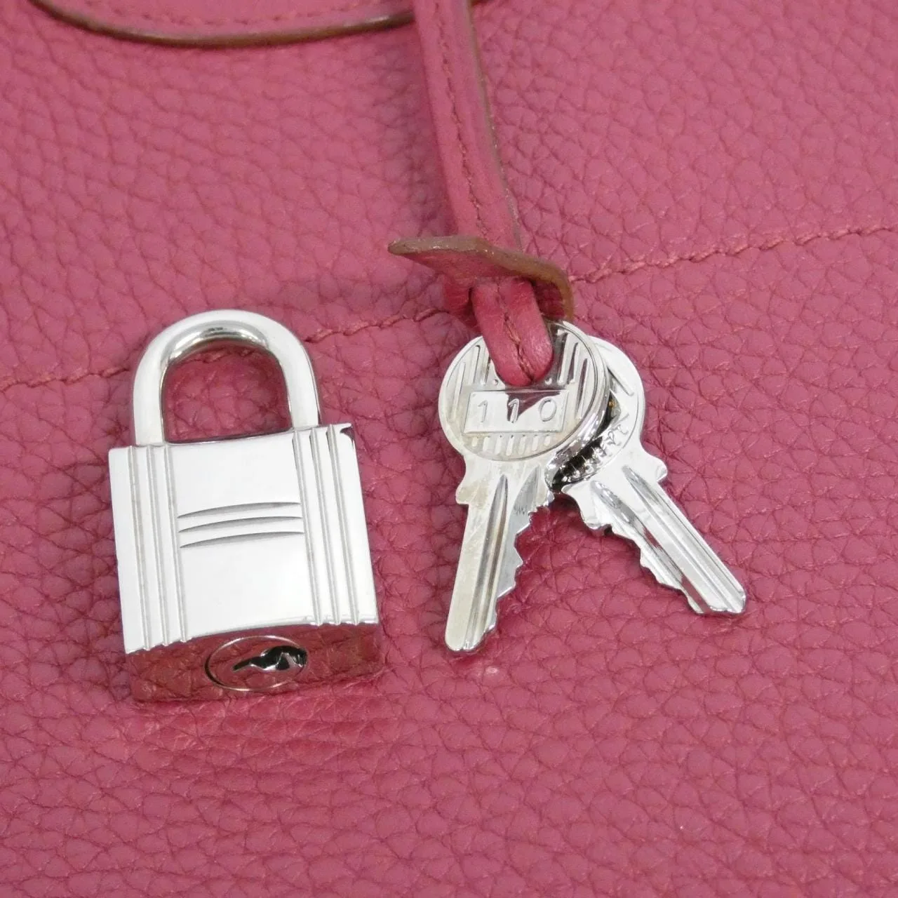 HERMES 073419CK Handbag Clemence Black Clemence Leather - Thumbnail 5