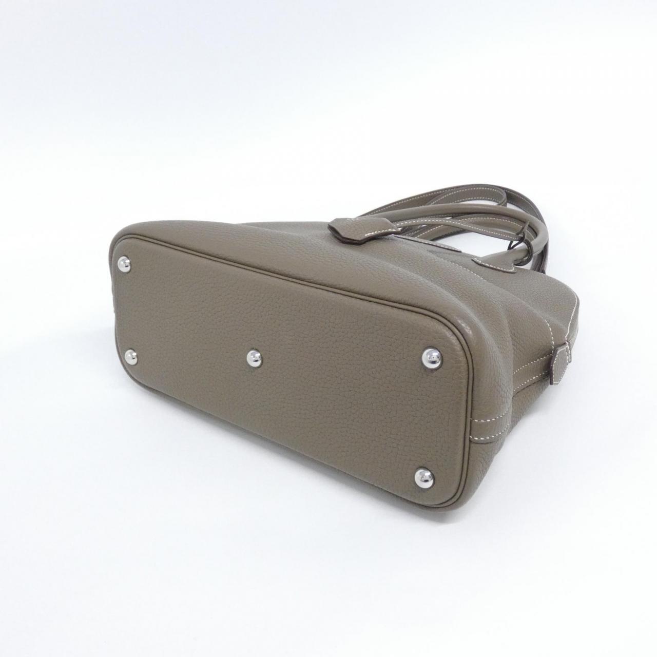 HERMES 073419CK Handbag Clemence Etoupe Clemence Leather - Thumbnail 3