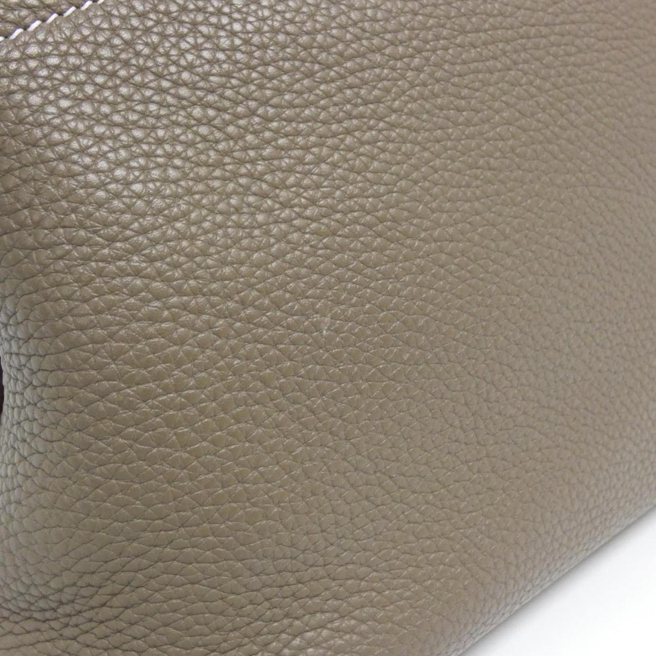 HERMES 073419CK Handbag Clemence Etoupe Clemence Leather - Thumbnail 4