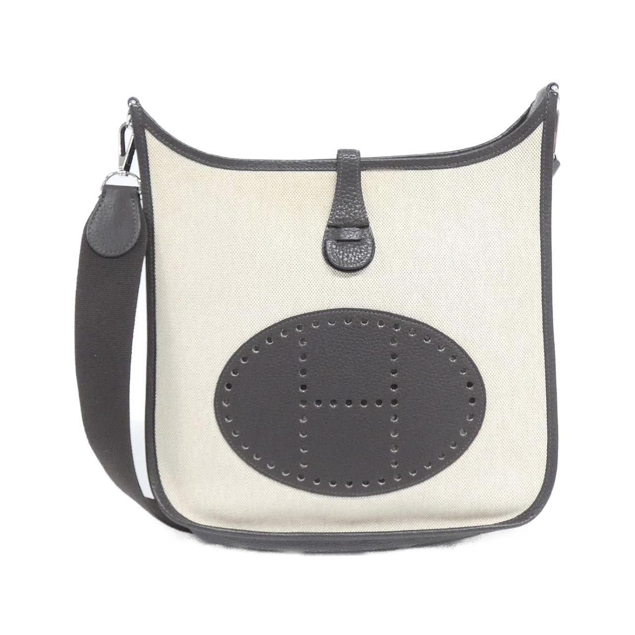 HERMES HERMÈS Evelyne Shoulder Bag Clemence Black