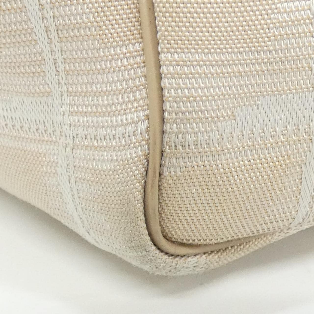 CHANEL Deauville 15991 Bag Nylon Beige Nylon - Thumbnail 4