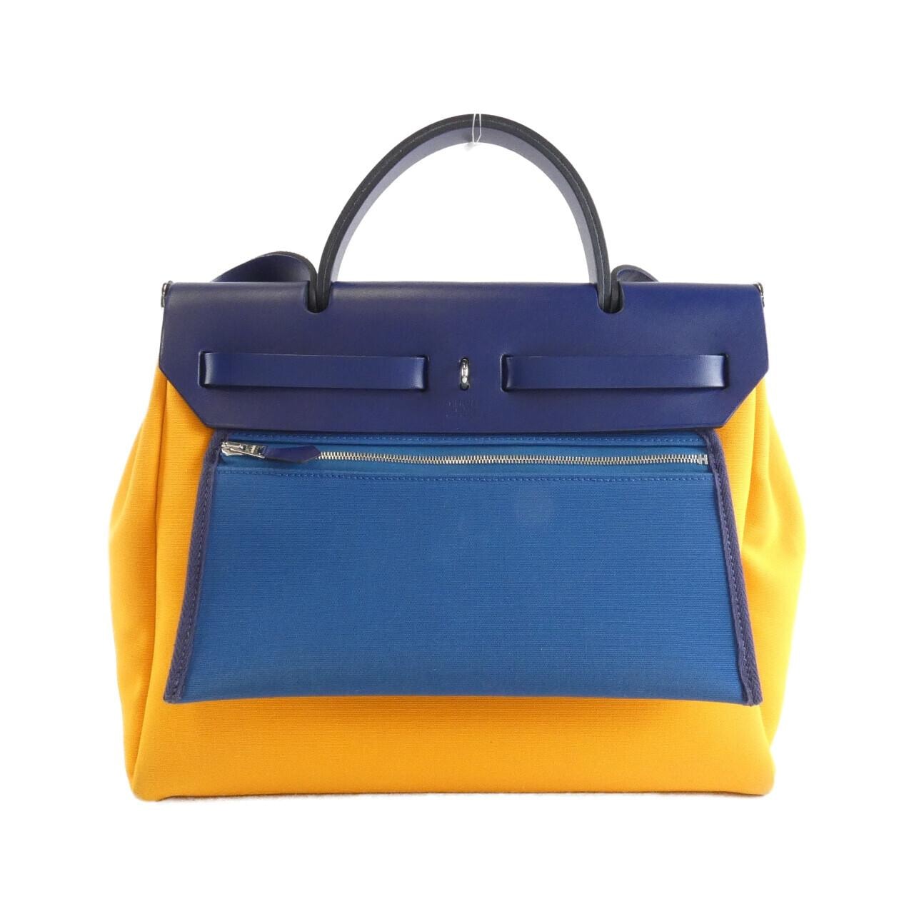 HERMES HERMÈS Herbag 082268CK Bag 藍色 中古品A - 縮圖 2