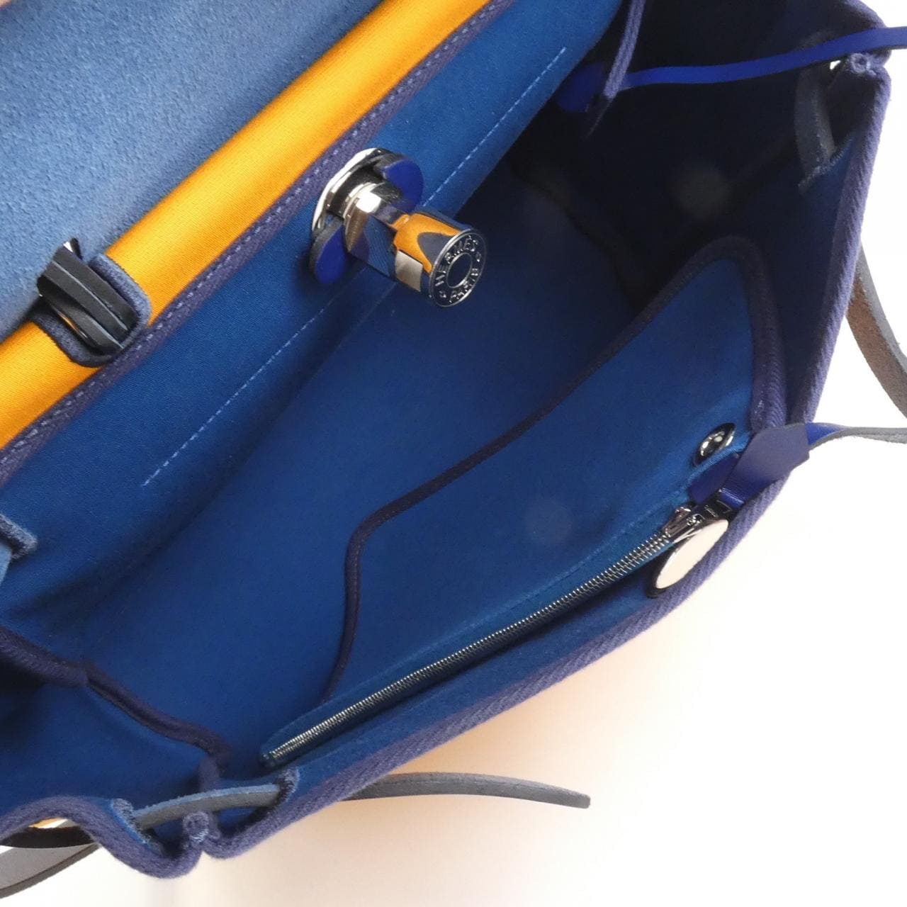 HERMES HERMÈS Herbag 082268CK Bag 藍色 中古品A - 縮圖 10