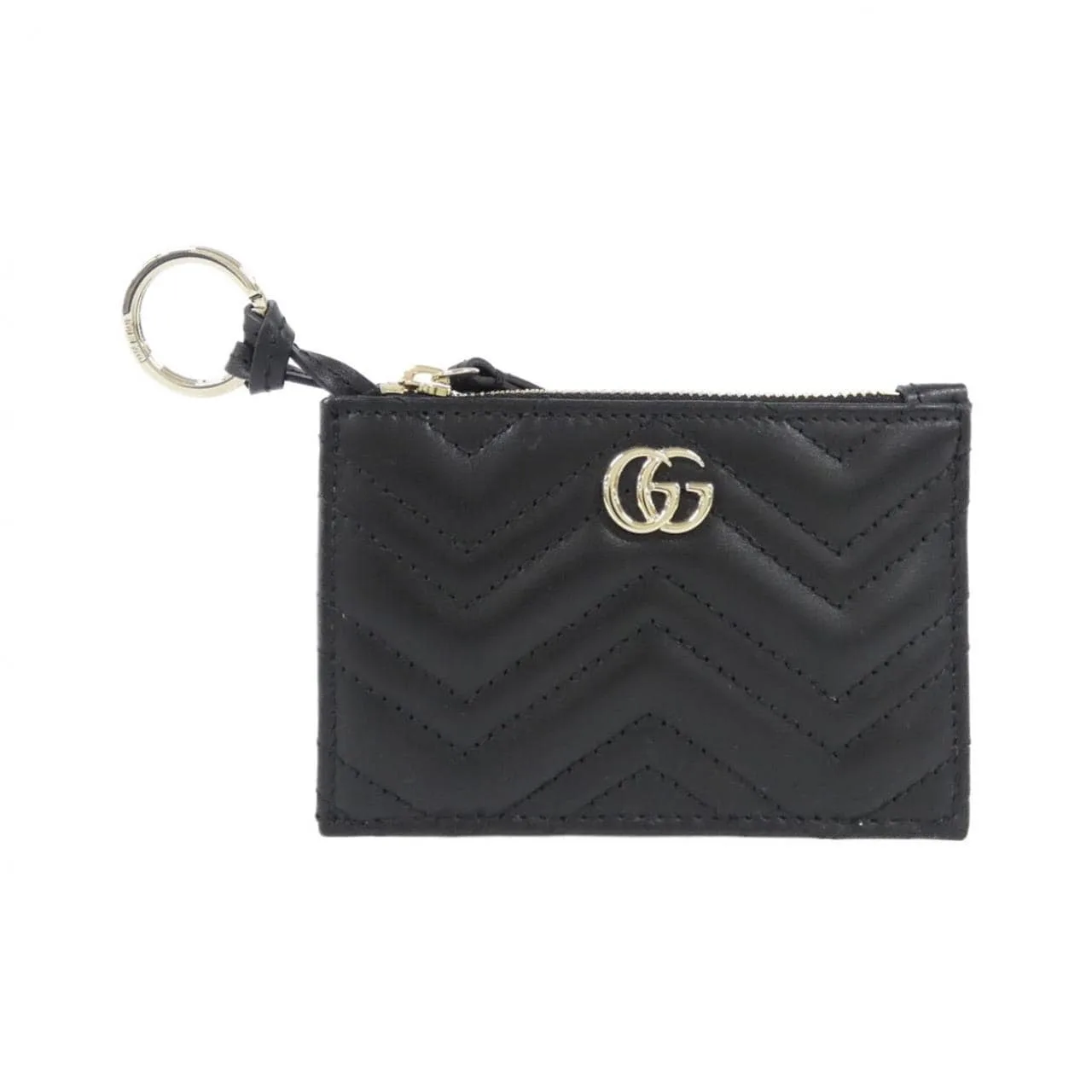 GUCCI 837747 AAET8 Key Case Leather Black