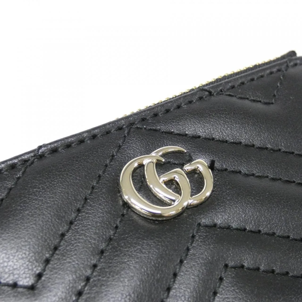GUCCI 813353 DTDHD Key Case Leather 黑色 皮革 新品 - 縮圖 3
