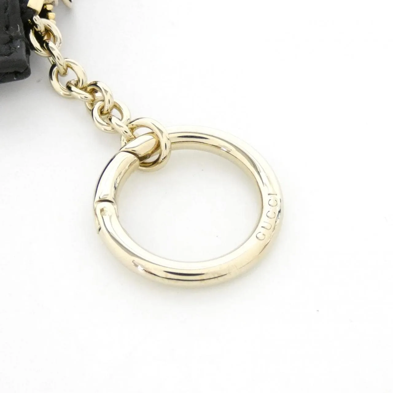 GUCCI 813353 DTDHD Key Case Leather 黑色 皮革 新品 - 縮圖 4