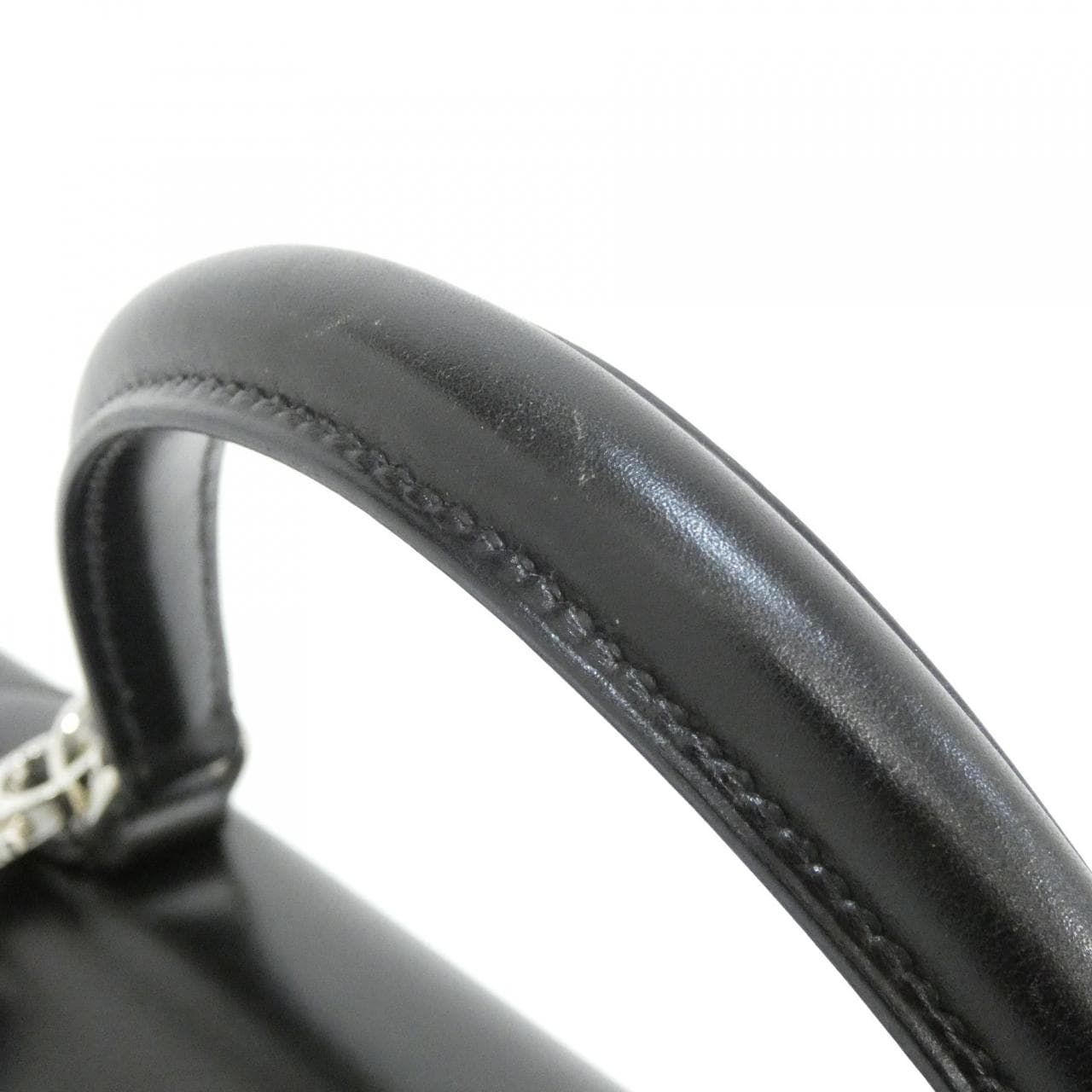 HERMES HERMÈS Kelly 020069CK Bag Box Calf Black Box Calf Leather - Thumbnail 9