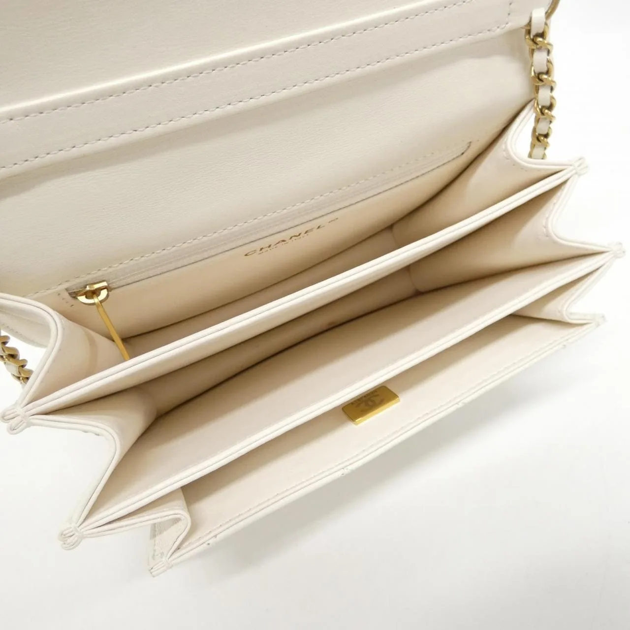 CHANEL AS4184 Handbag 白色 中古品B - 縮圖 9