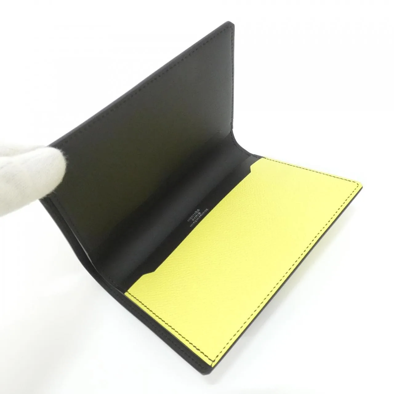 HERMES 074576CA Coin Case Epsom Black Epsom Leather Rank A - Thumbnail 3