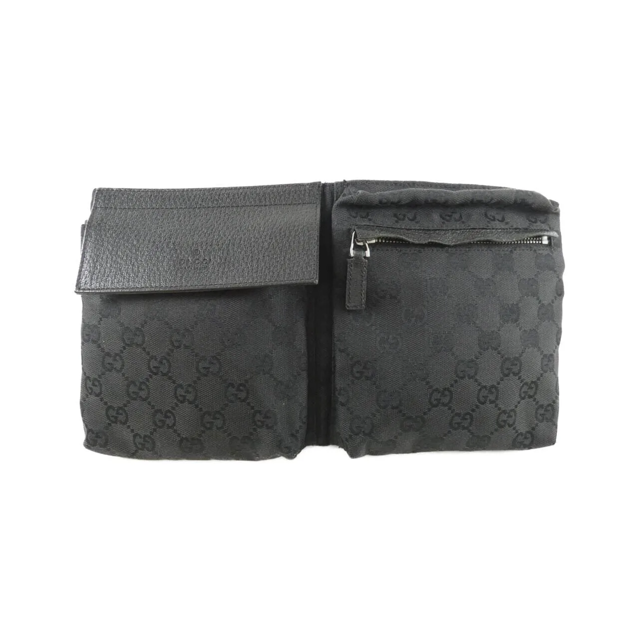 GUCCI 28566 Belt Canvas Black