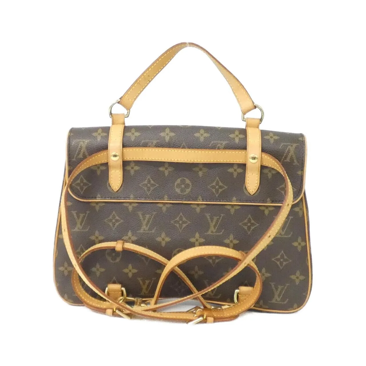 LOUIS VUITTON M51158 Backpack Monogram 黑色 Monogram 中古品B - 縮圖 2