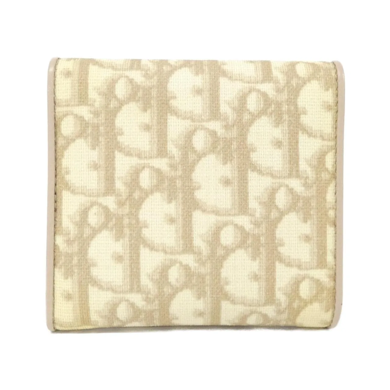 DIOR Coin Case Canvas Beige Canvas Rank B - Thumbnail 2