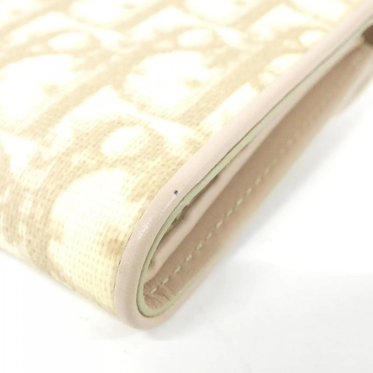 DIOR Coin Case Canvas Beige Canvas Rank B - Thumbnail 3