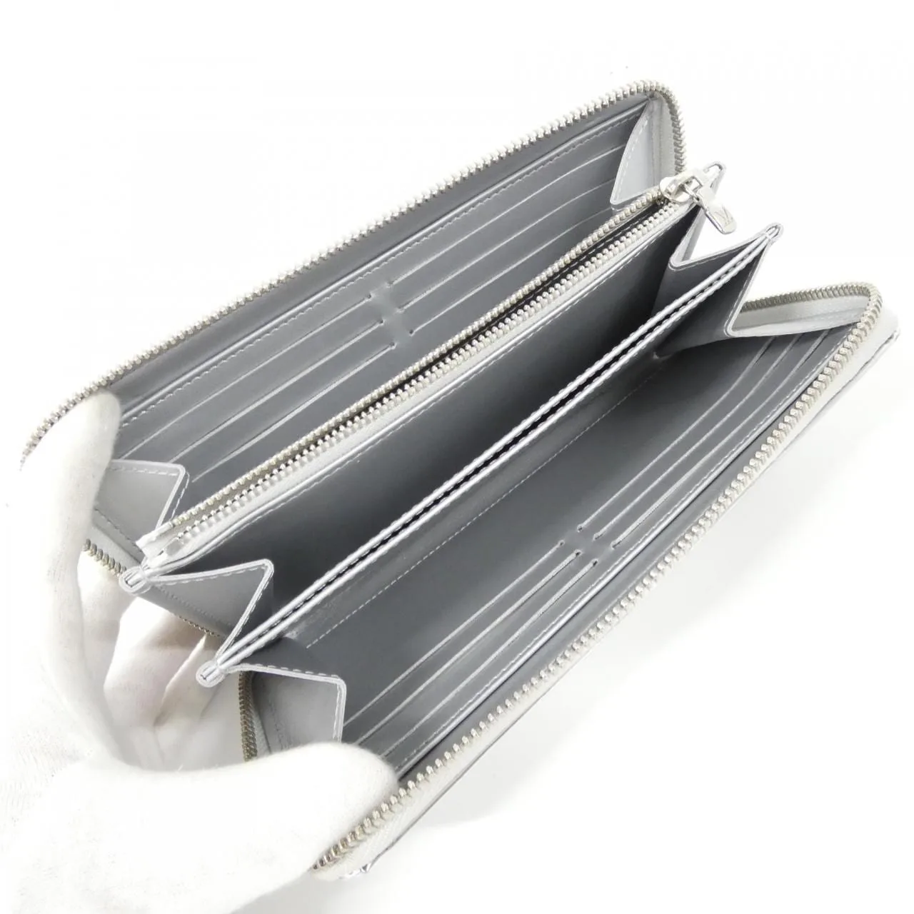 LOUIS VUITTON M83543 Wallet Monogram Silver Monogram Rank A - Thumbnail 5