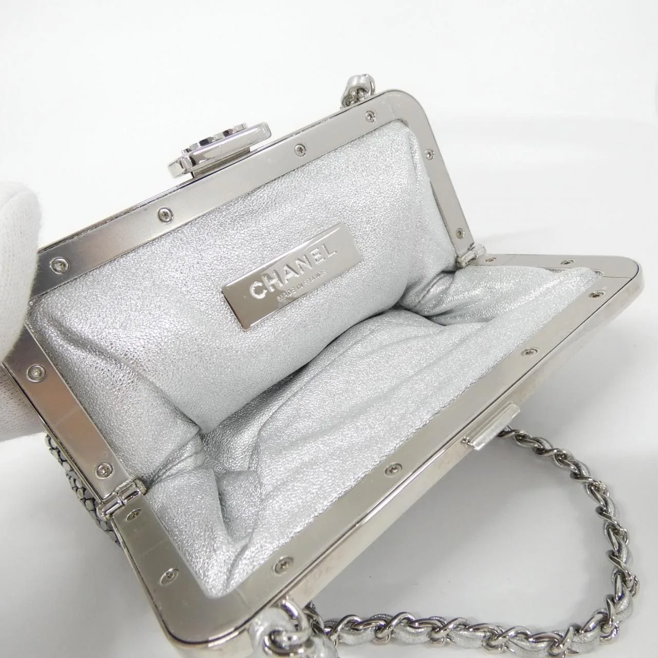 CHANEL Chanel 19 AP3534 Wallet 銀色 中古品A - 縮圖 7