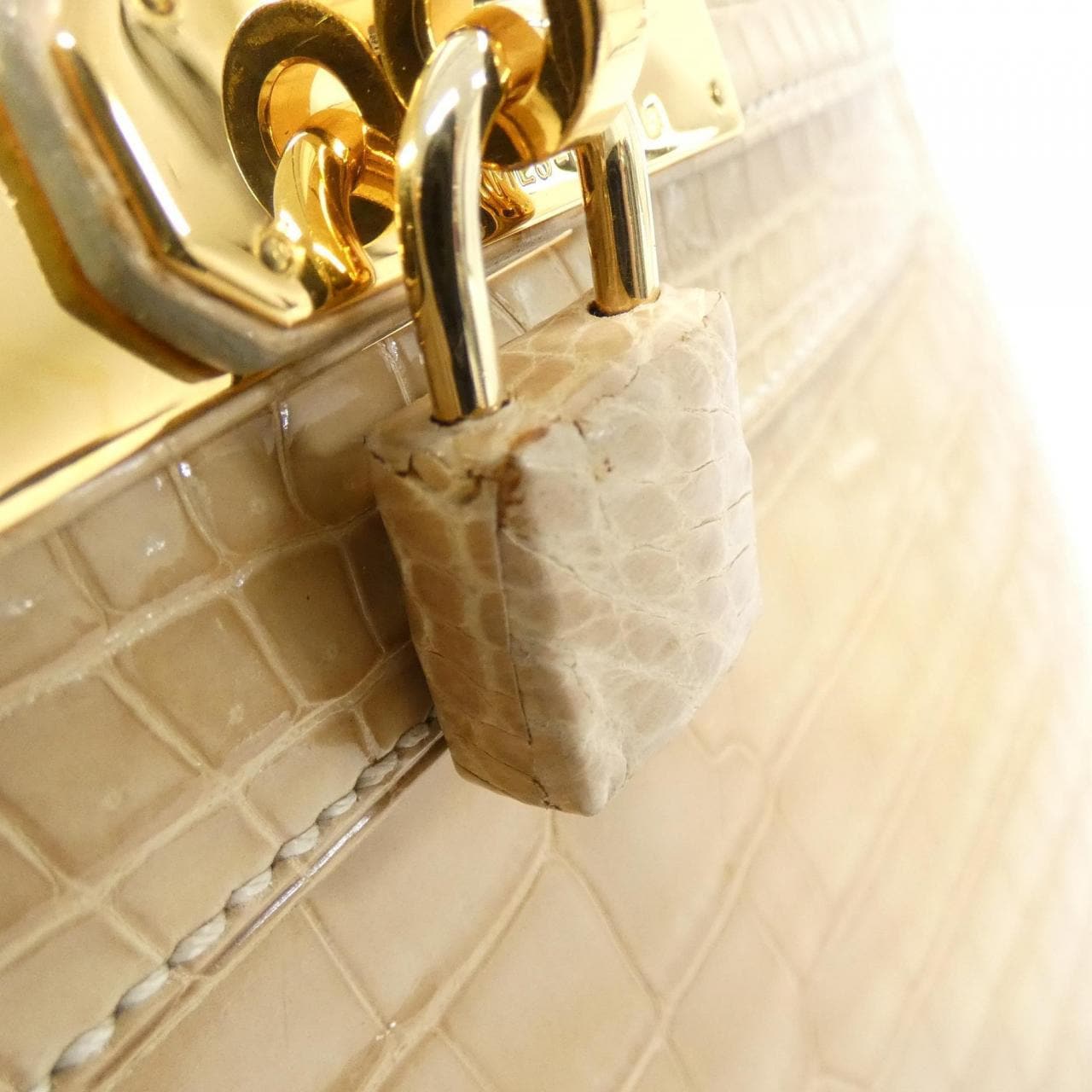 HERMES HERMÈS Kelly 001849CC Bag Beige - Thumbnail 6