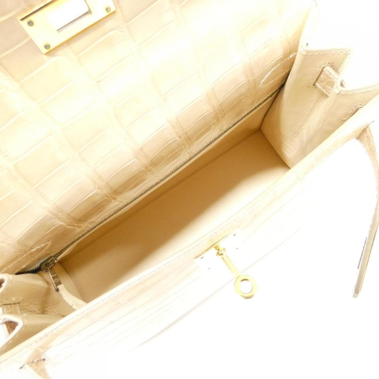 HERMES HERMÈS Kelly 001849CC Bag Beige - Thumbnail 9