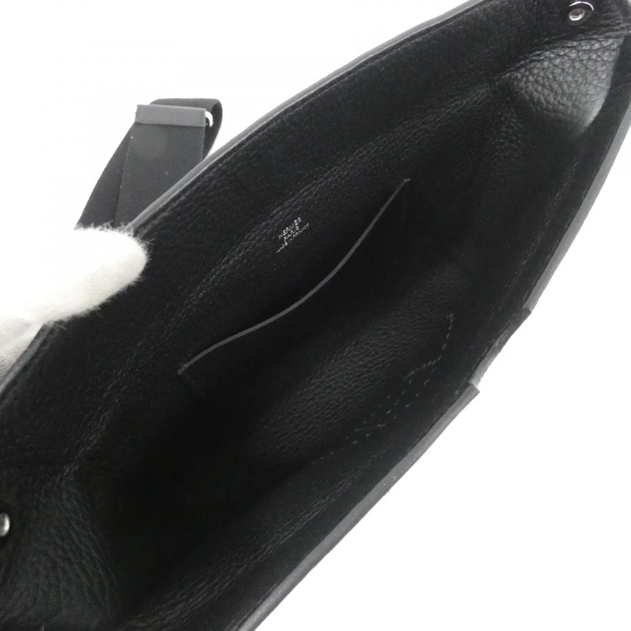 HERMES 084283CK Shoulder Togo Black Togo Leather Rank A - Thumbnail 7