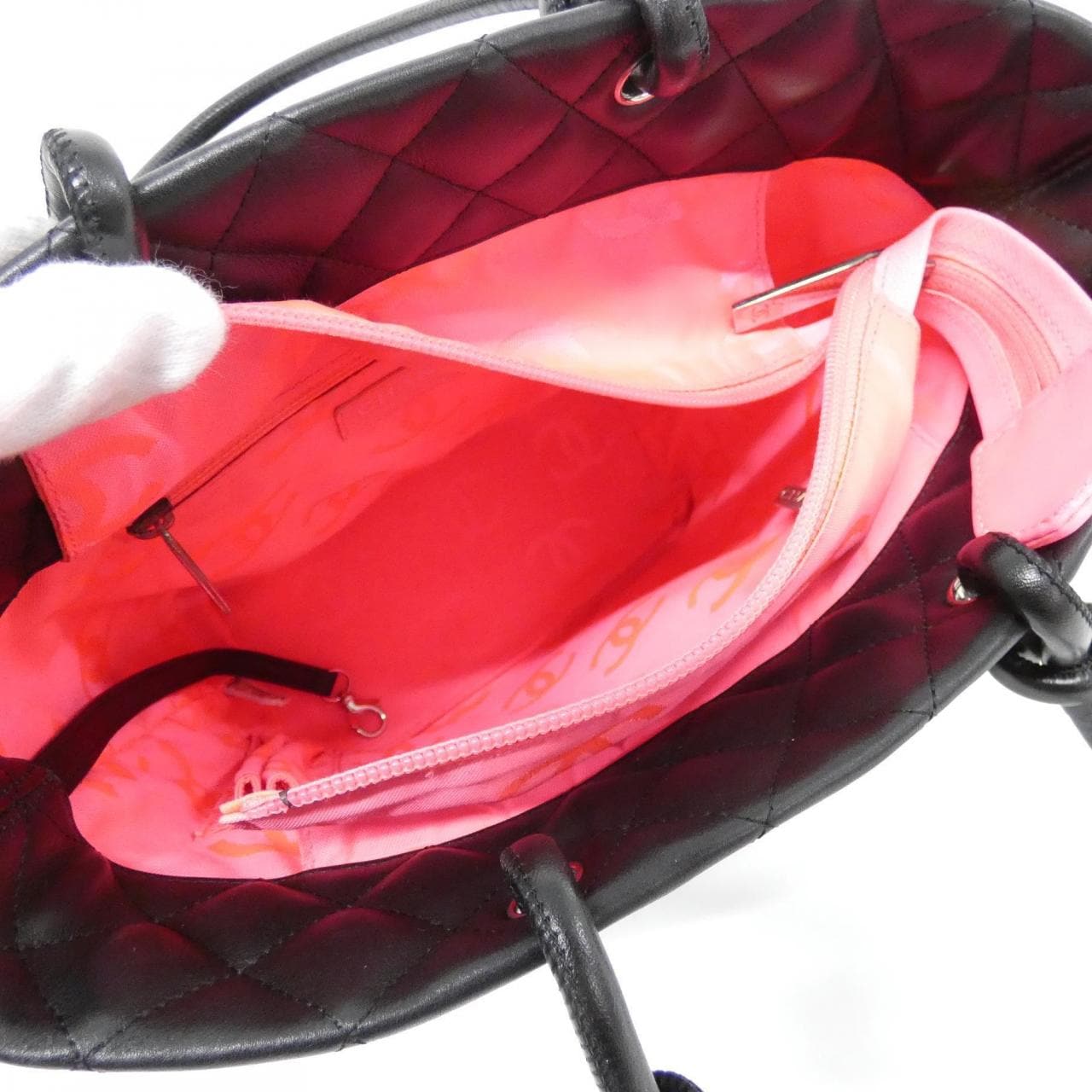 CHANEL Cambon 25167 Handbag Black Rank A - Thumbnail 6